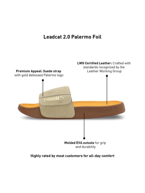 Leadcat 2.0 Palermo Foil Unisex Beige Sliders