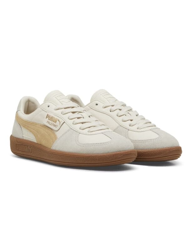 Palermo Lth Unisex Beige Sneakers