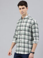 Men Comfort Slim Fit Checked Casual Shirt | 100% Cotton Fabric