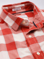 U.S. Polo Assn. Pure Cotton Checked Seersucker Tailored Fit Casual Shirt (Pack of 4)