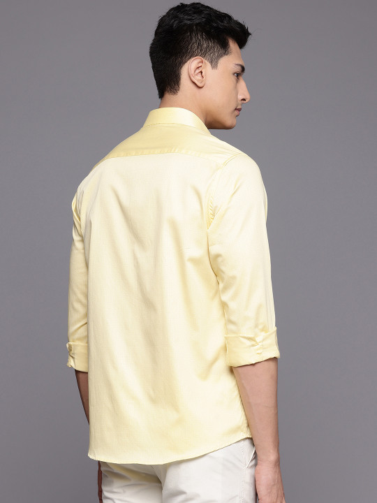 Allen Solly Classic Geometric Printed Pure Cotton Casual Shirt
