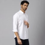 WHITE Routine Full Sleeves Formal Shirt with Regular Collar Shirt | 100% Cotton Fabric (Pack Of 3)