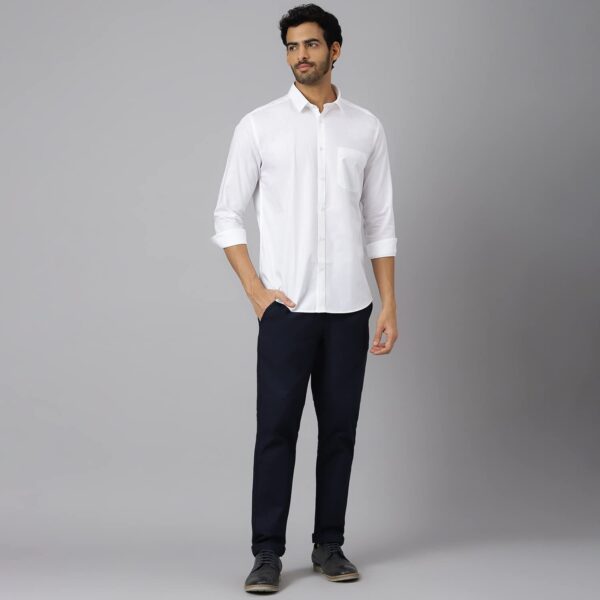 WHITE Routine Full Sleeves Formal Shirt with Regular Collar Shirt | 100% Cotton Fabric (Pack Of 3)
