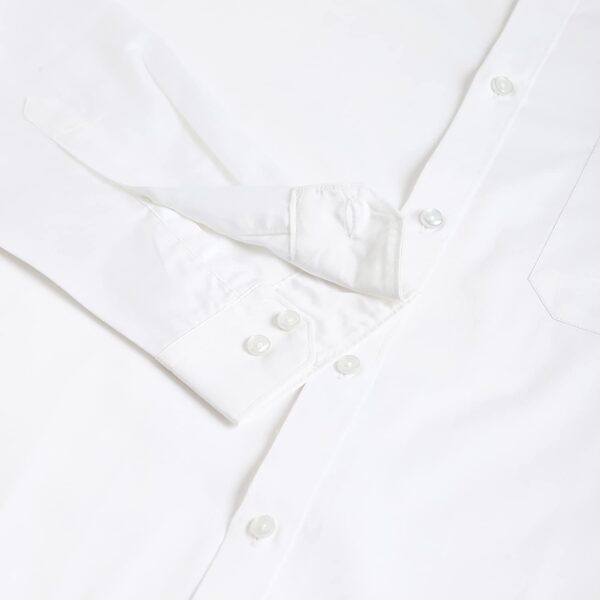 WHITE Routine Full Sleeves Formal Shirt with Regular Collar Shirt | 100% Cotton Fabric (Pack Of 3)